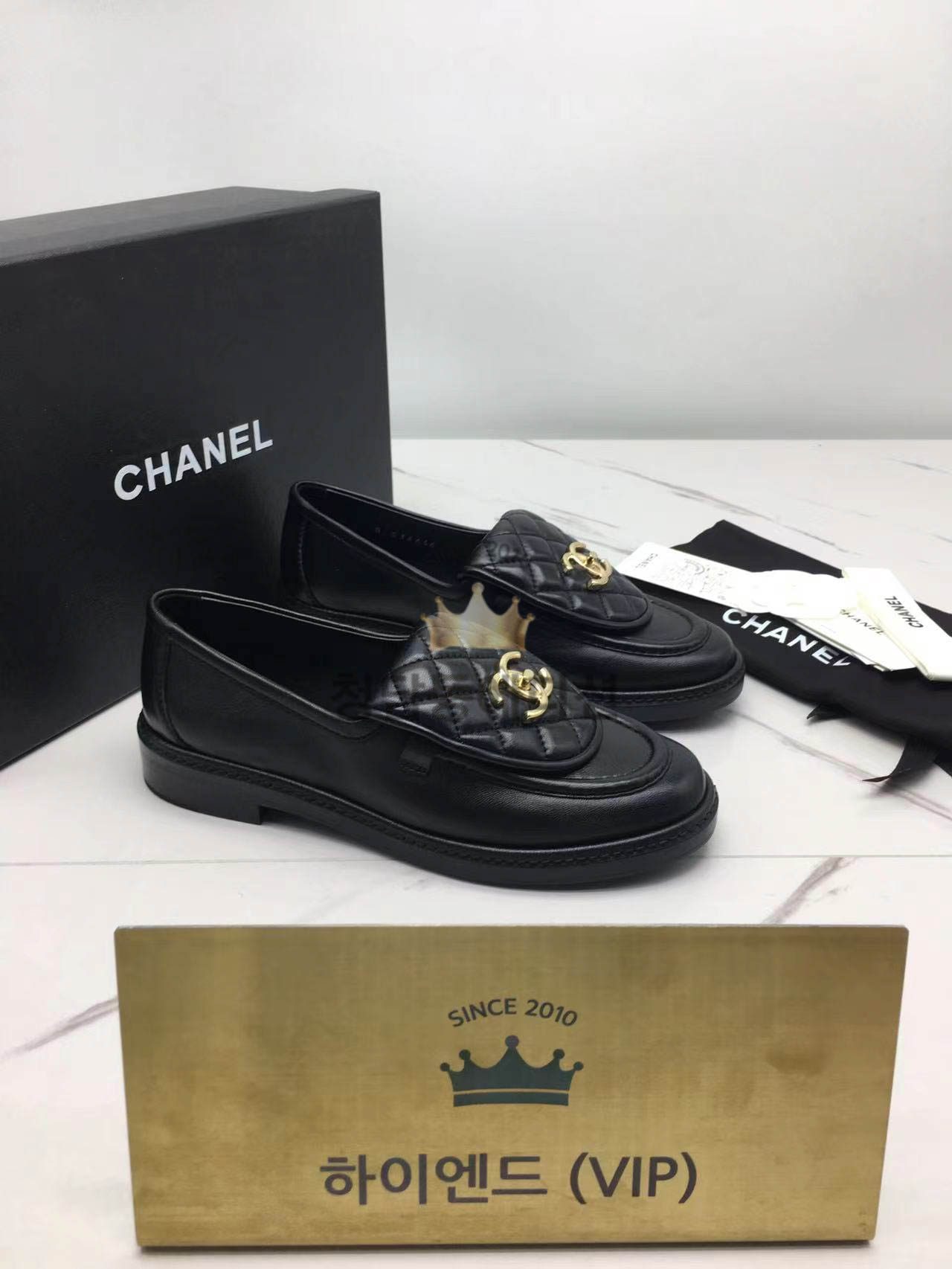 샤넬 퀄팅 단화