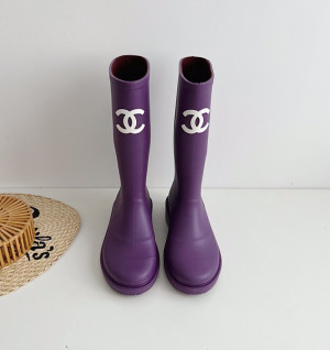 샤넬 레인부츠