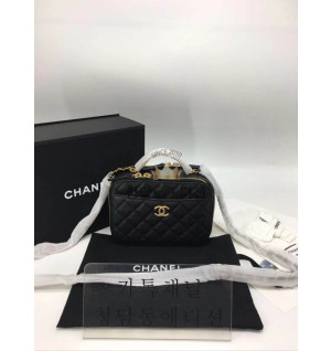 샤넬 22SS 이니셜 로고 탑핸들 베니티 케이스(17.5cm,19cm)