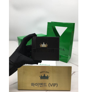 보테가베네타 인트레치아토 폴더형 반지갑 649603 (다크브라운)