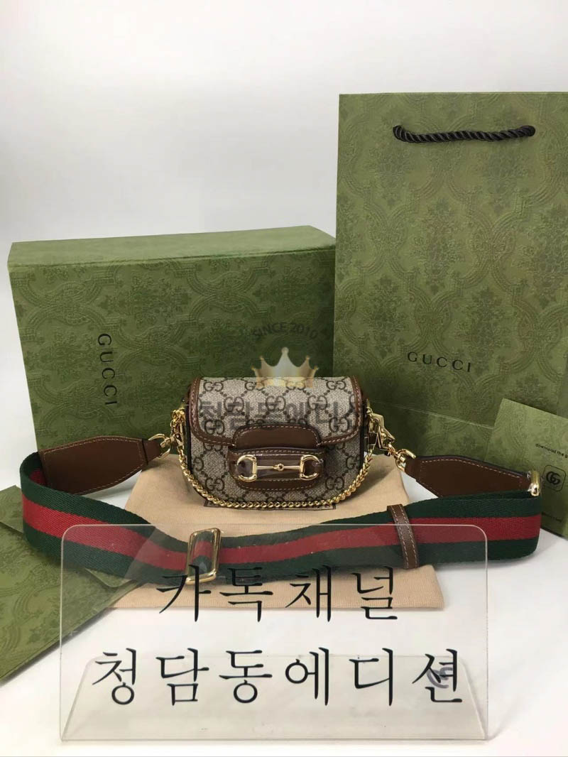 구찌 1955 홀스빗 스트랩 지갑