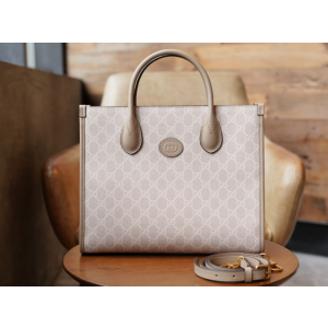 구찌 마몬트 인터로킹 GG 스몰 토트백