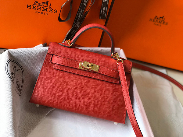 에르메스 미니 켈리 반수공 (가죽 앱송)