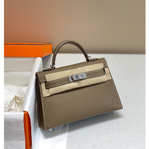 에르메스 미니 켈리 반수공 (가죽 앱송)