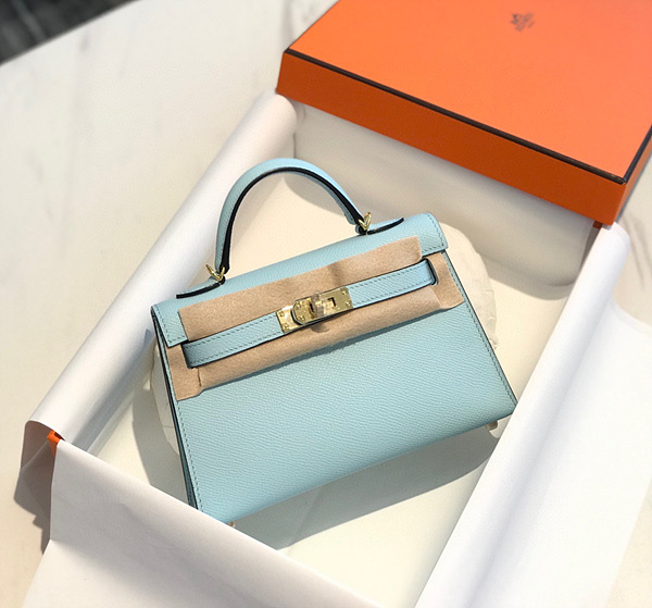 에르메스 미니 켈리 반수공 (가죽 앱송)