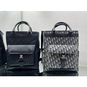 디올 CD 오블리크 토트 탑핸들백 (컬러 블랙, 그레이)