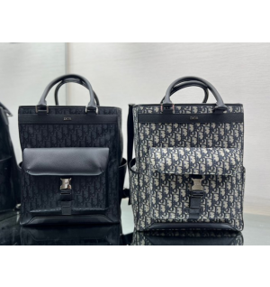 디올 CD 오블리크 토트 탑핸들백 (컬러 블랙, 그레이)