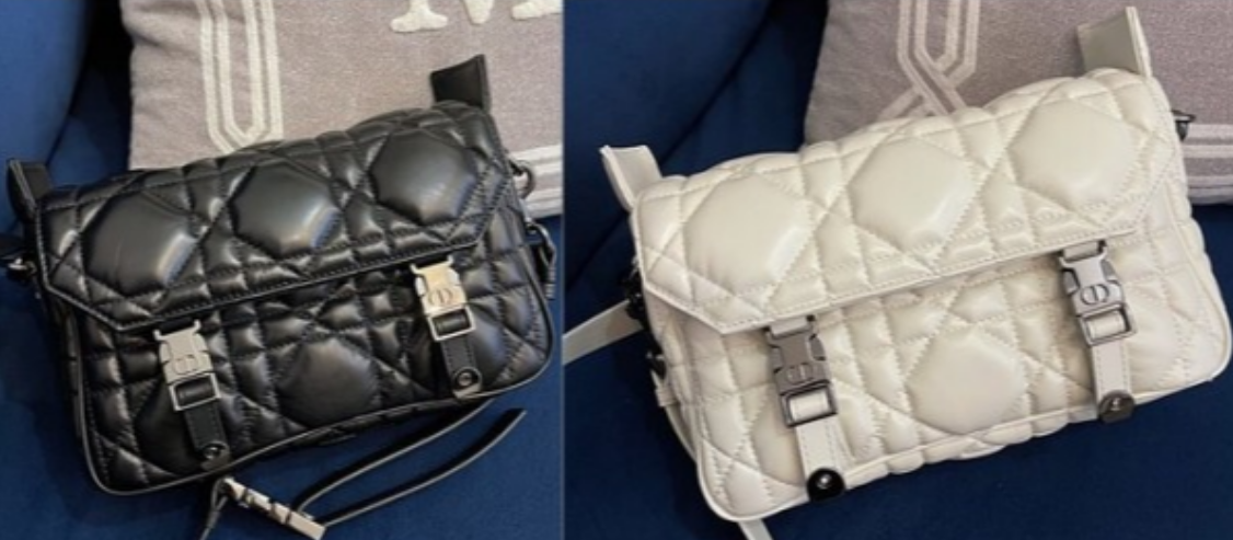 디올 매크로까나쥬 캠프백 스몰 (컬러 블랙, 화이트)