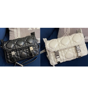 디올 매크로까나쥬 캠프백 스몰 (컬러 블랙, 화이트)