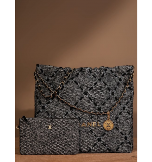 샤넬 22K 22백 트위드 미디움