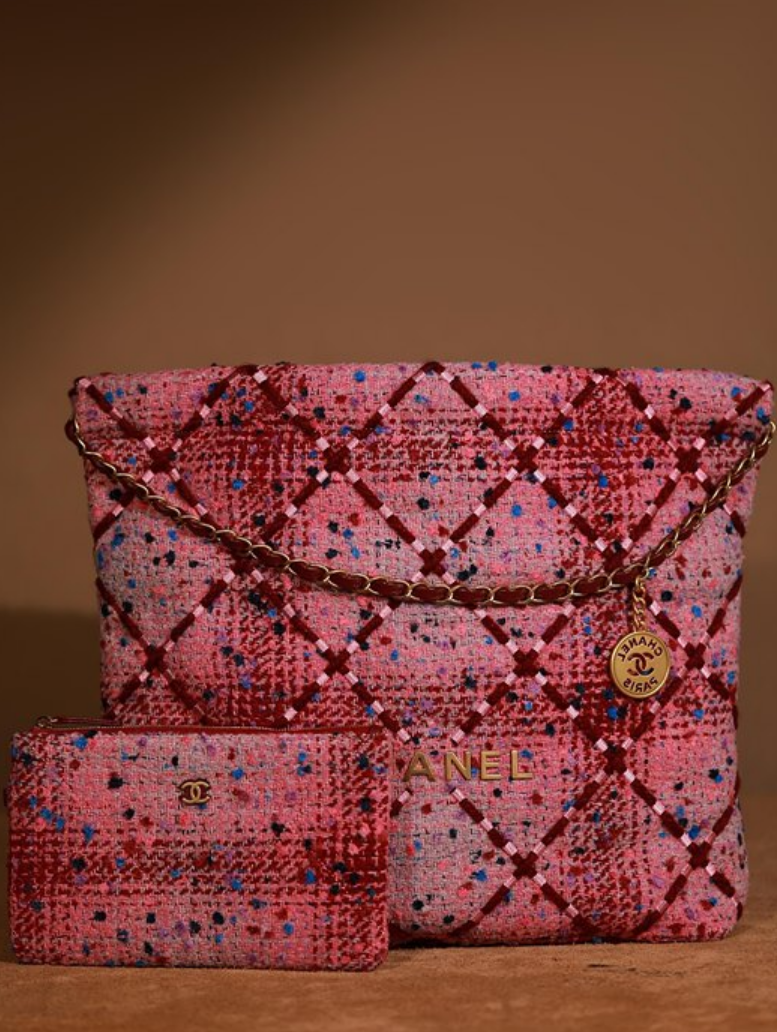 샤넬 22K 22백 트위드 미디움