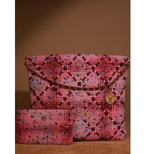 샤넬 22K 22백 트위드 미디움