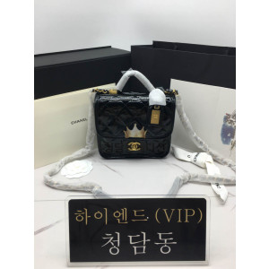 샤넬 22K 스몰 탑핸들 페이던트 플랩백