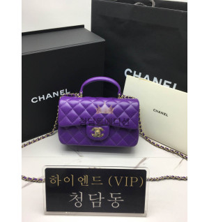샤넬 22C 뉴미니 탑핸들 플랩백