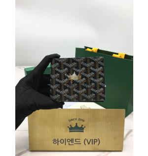 고야드 빅투와르 반지갑 (컬러 블랙)
