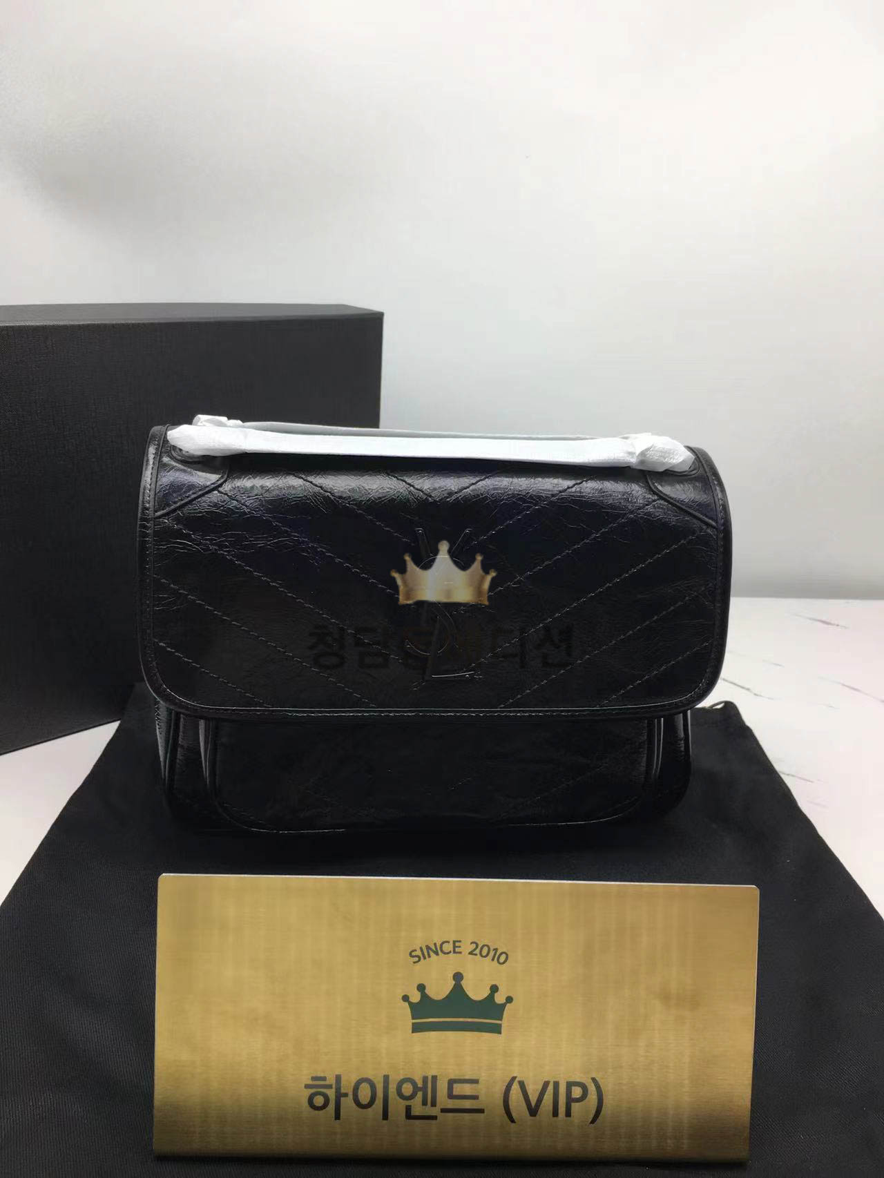 생로랑 니키백 미디움 633158 (체인 블랙) (하이엔드급)