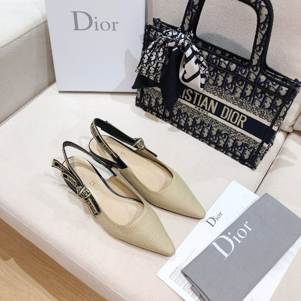 디올 j'a dior 슬링백 플랫 (내부각인 버전)