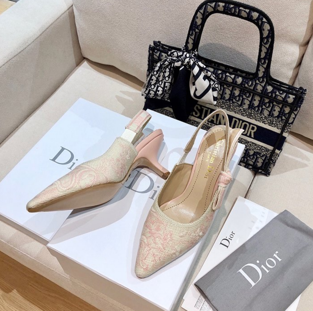 디올 j'a dior 슬링백 미들 힐 (내부각인 버전)