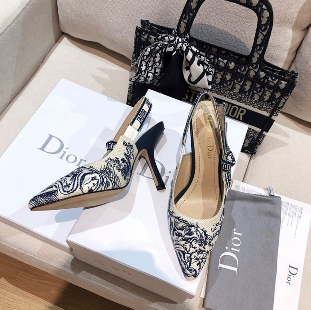 디올 j'a dior 슬링백 하이 힐 (내부각인 버전)