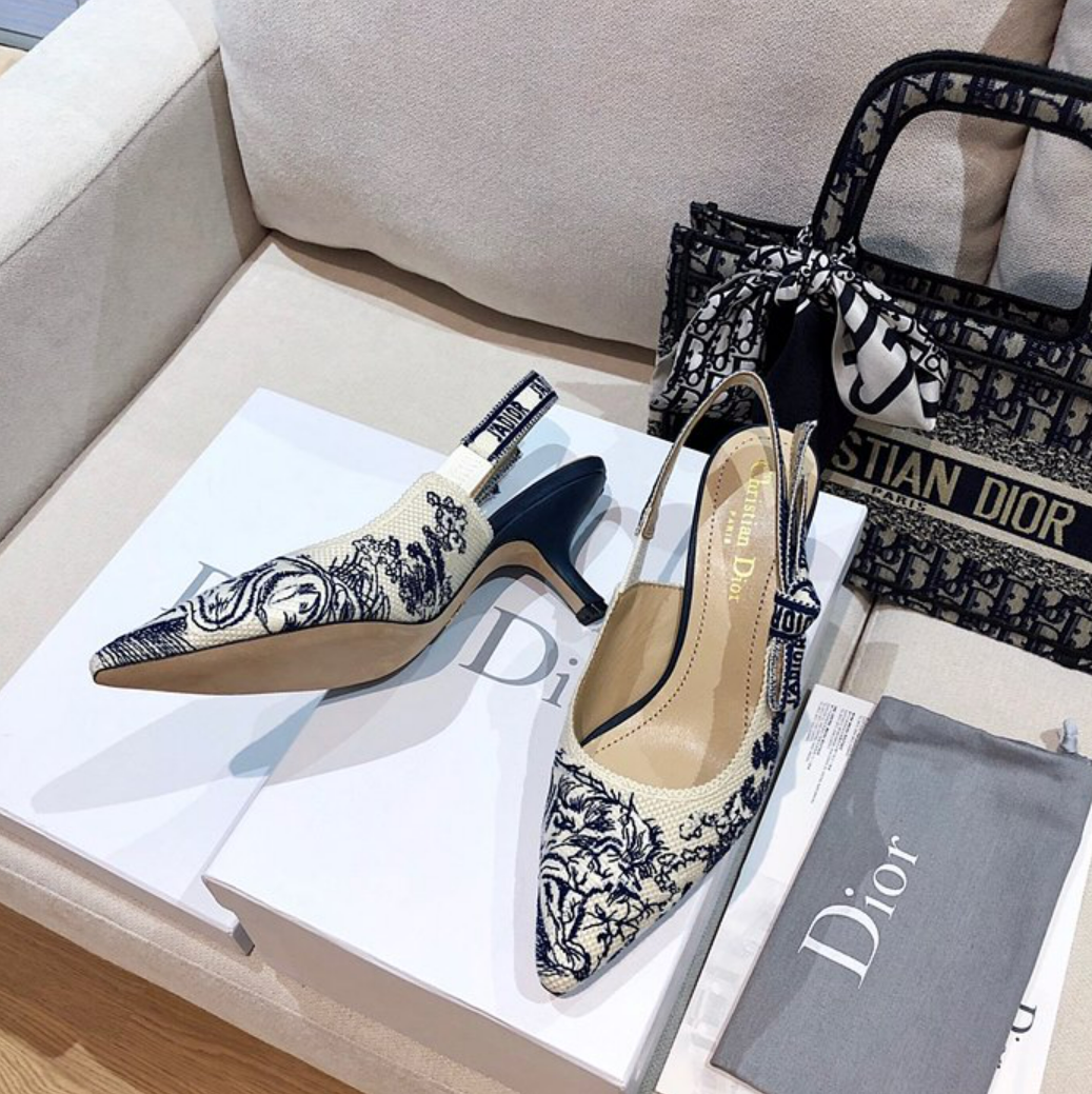 디올 j'a dior 슬링백 미들 힐 (내부각인 버전)