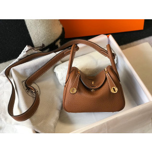 에르메스 미니 린디 반수공 토고 (컬러 골드 금장)