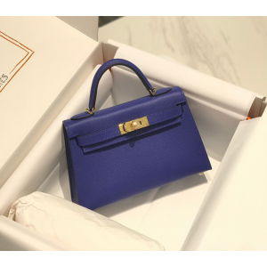 에르메스 미니 켈리 반수공 (가죽 앱송)