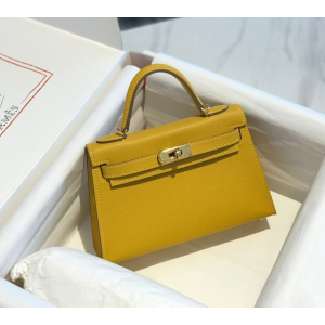 에르메스 미니 켈리 반수공 (가죽 앱송)