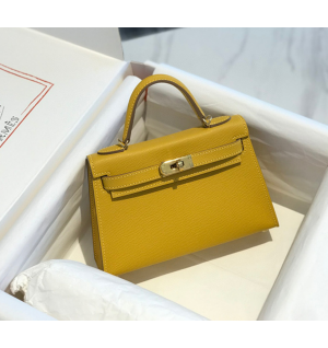 에르메스 미니 켈리 반수공 (가죽 앱송)