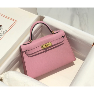 에르메스 미니 켈리 반수공 (가죽 앱송)