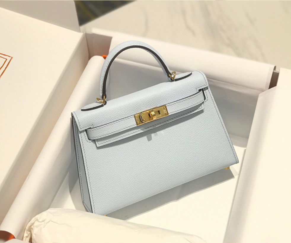에르메스 미니 켈리 반수공 (가죽 앱송)