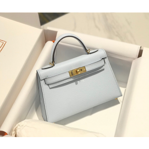 에르메스 미니 켈리 반수공 (가죽 앱송)