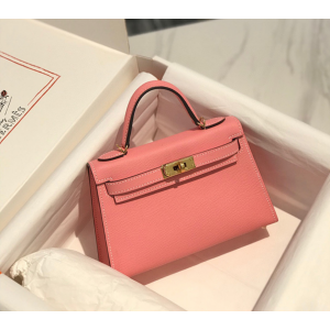 에르메스 미니 켈리 반수공 (가죽 앱송)
