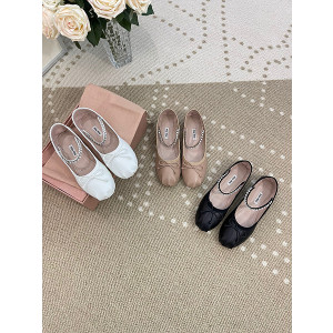 미우미우 가죽 발레리나 (3COLOR)