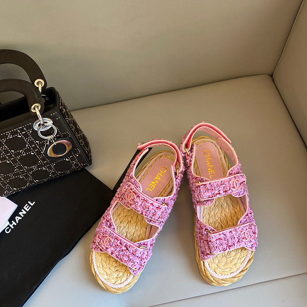 샤넬 벨크로 샌들