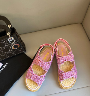 샤넬 벨크로 샌들