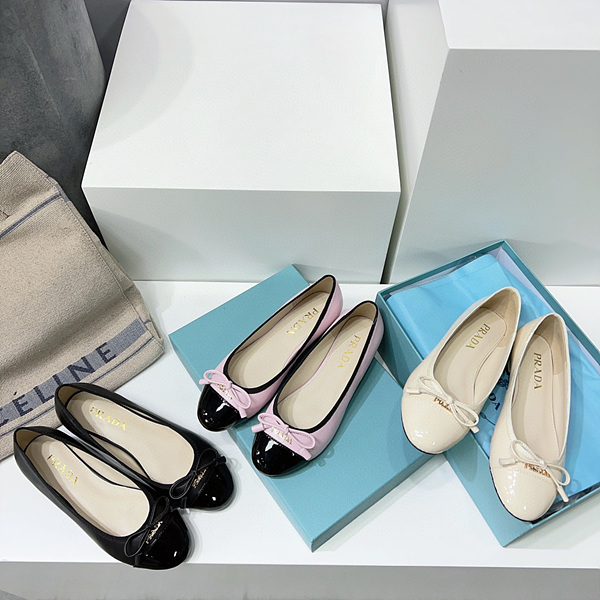 프라다 플랫 (3color)