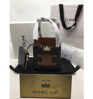 셀린느 퀴르 트리오페 큐브 토트 숄더백