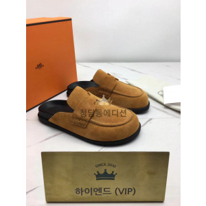 에르메스 스웨이드 고 뮬 (남녀공용)