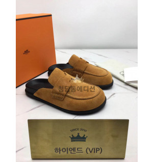 에르메스 스웨이드 고 뮬 (남녀공용)