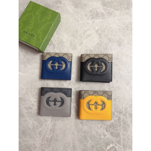 구찌 GG 컷아웃 인터로킹 G 반지갑 701420