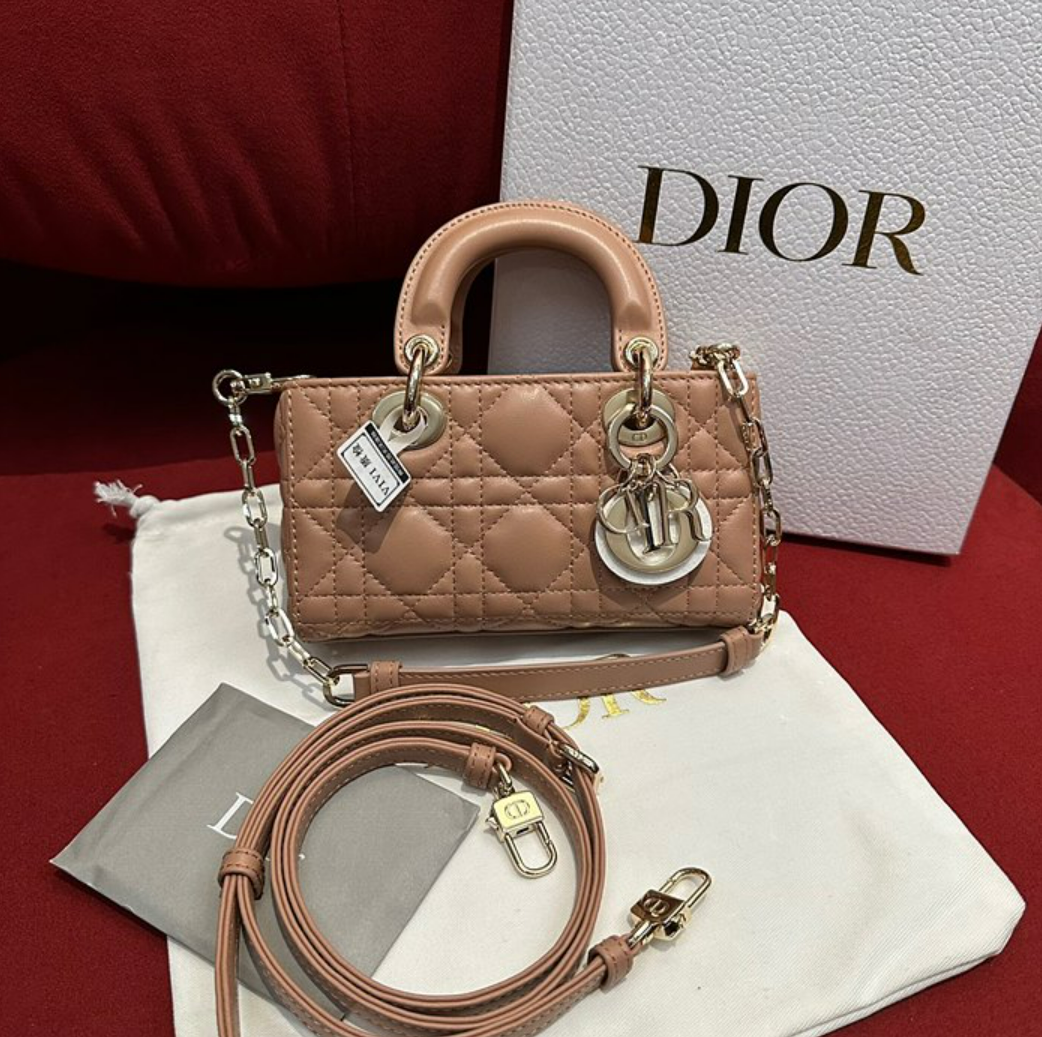 디올 CD D-JOY 까나쥬 숄더백 스몰