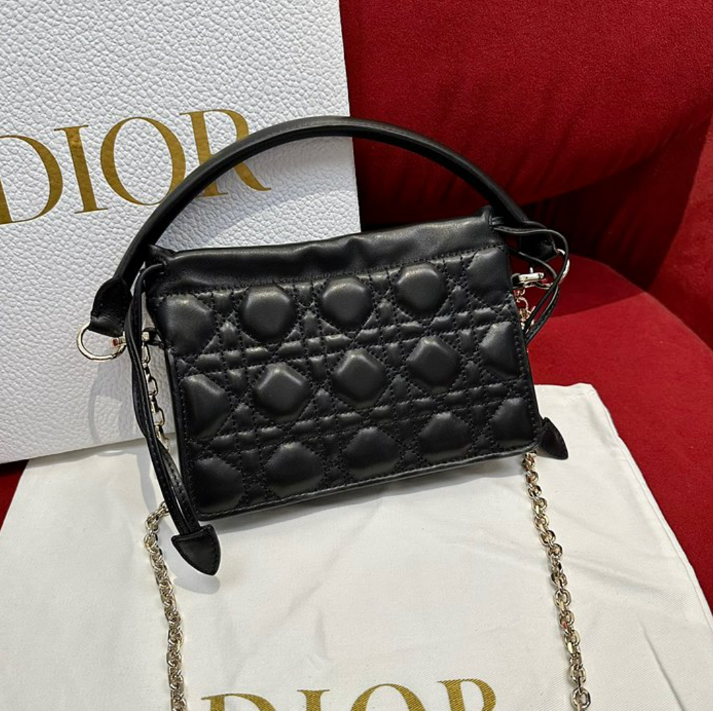 디올 CD 탑핸들 미니 드로스트링백