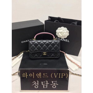 샤넬 23P 뉴미니 탑핸들 WOC