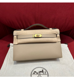 에르메스 미니 켈리 포쉐트 올수공 (가죽 앱송) (컬러 트렌치)