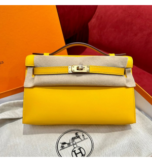 에르메스 미니 켈리 포쉐트 올수공 (가죽 스위프트)