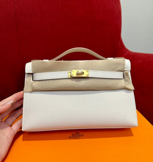 에르메스 미니 켈리 포쉐트 올수공 (가죽 앱송) (버클컬러 금장)