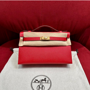 에르메스 미니 켈리 포쉐트 올수공 (가죽 앱송)