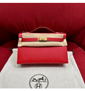 에르메스 미니 켈리 포쉐트 올수공 (가죽 앱송)