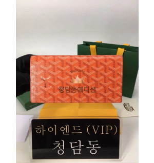 고야드 리슐리유 플랩 장지갑 (컬러 오렌지)