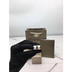 불가리 비제로원 이어링 (컬러 화이트골드, 골드)